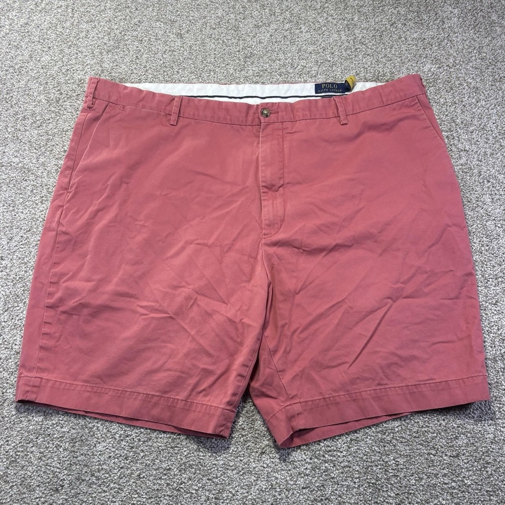 Polo Ralph Lauren Shorts Mens 46 Pink Stretch Classic Fit Chino 9 Inseam